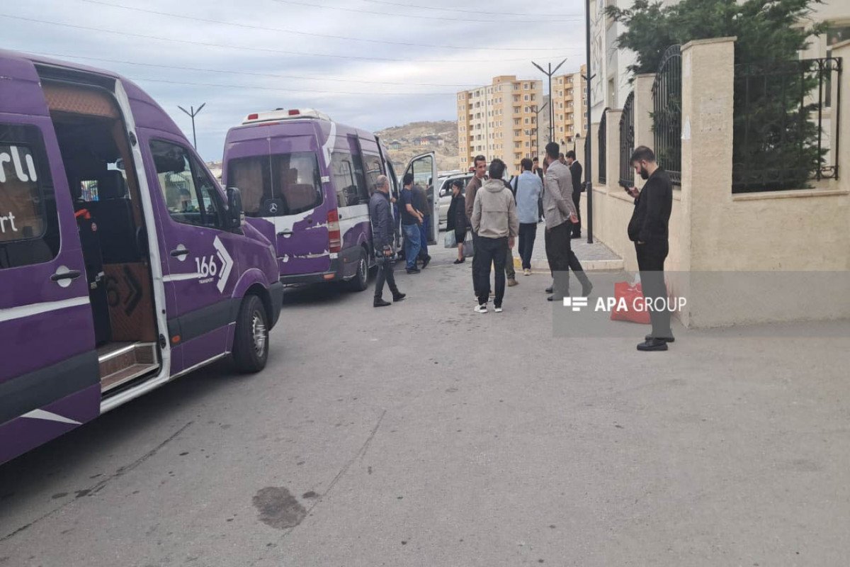 Ağdamın Kəngərli kəndinə növbəti köç karvanı yola salınıb - FOTO