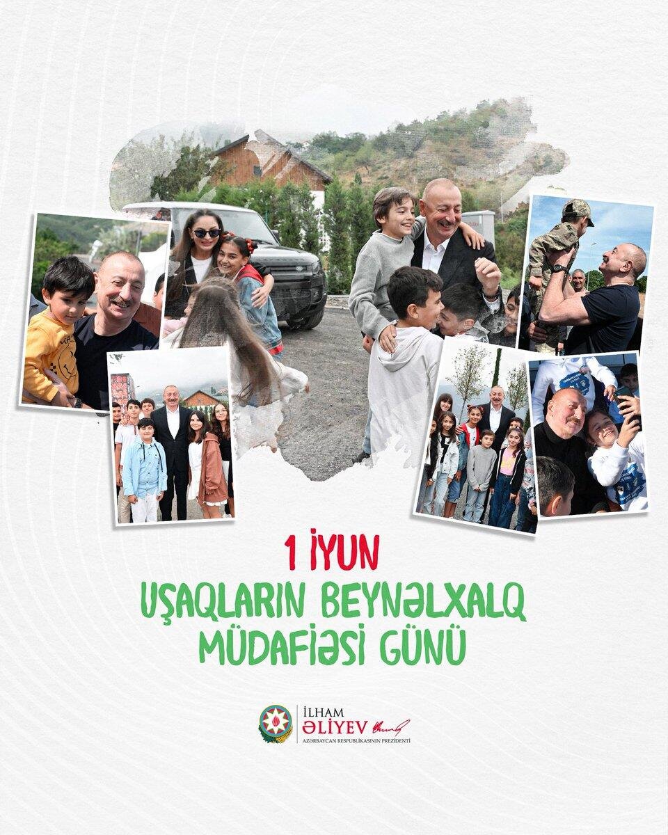 Prezidentdən Uşaqların Beynəlxalq Müdafiəsi Günü münasibətilə paylaşım - FOTO
