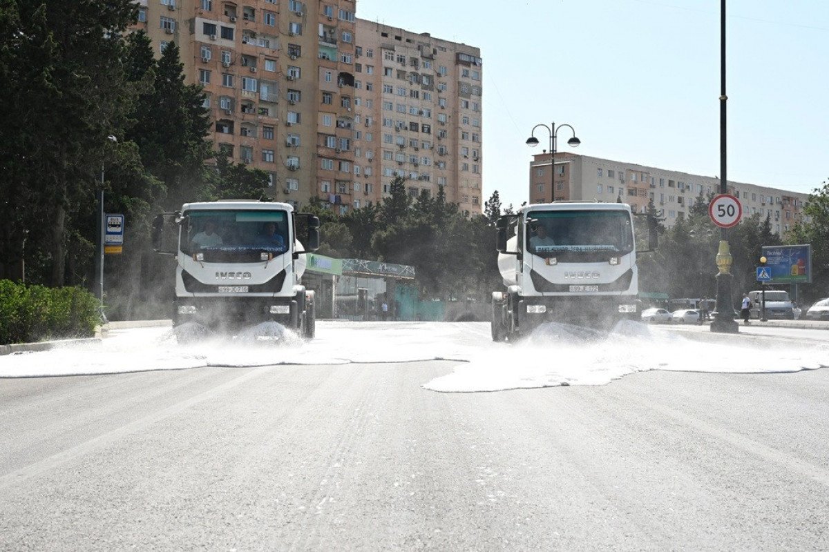 Bakıda növbəti dəfə genişmiqyaslı təmizlik işləri aparılıb