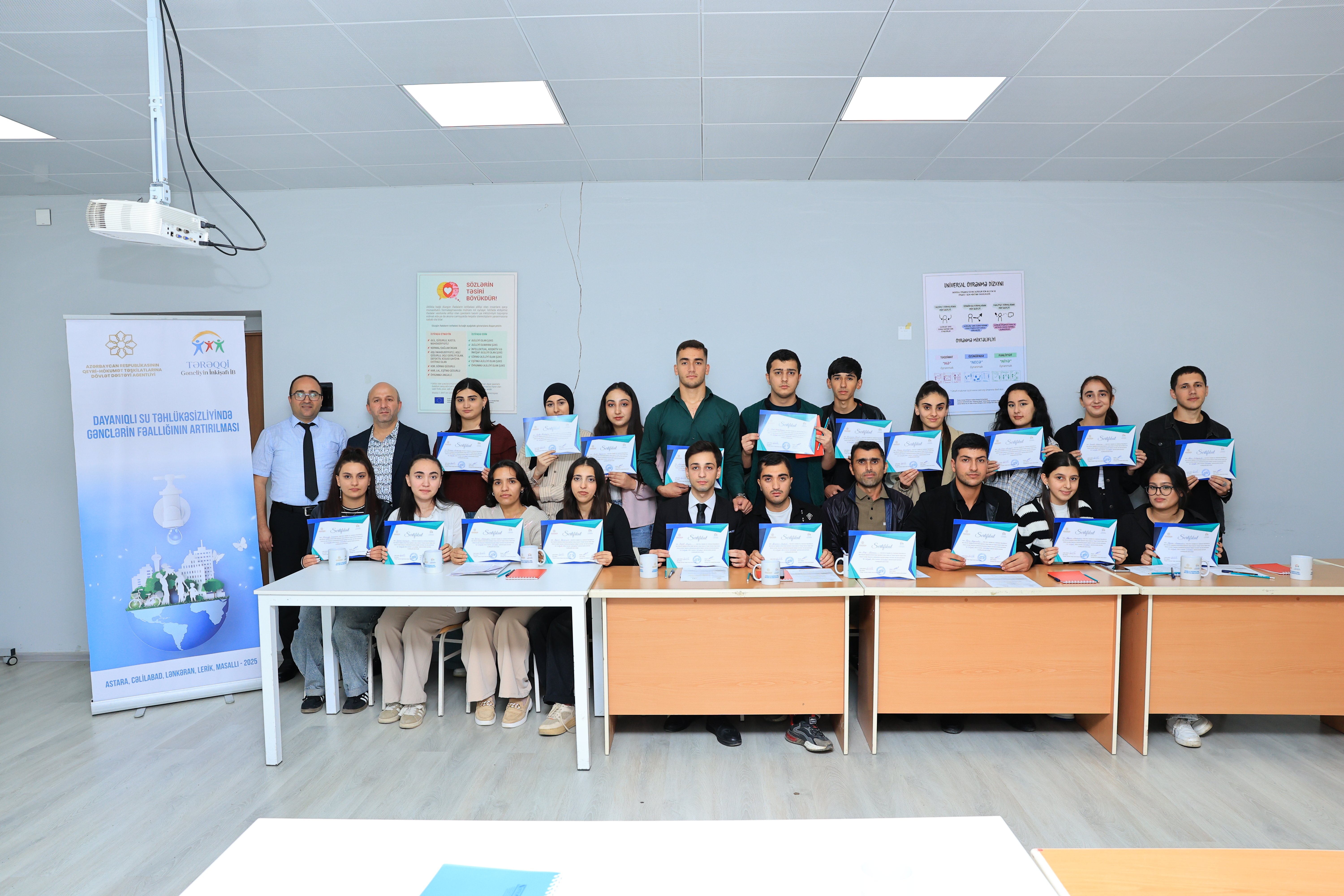 "Dayanıqlı su təhlükəsizliyində gənclərin fəallığının artırılması" layihəsinin  növbəti  seminarı   Cəlilabadda  keçirilmişdir