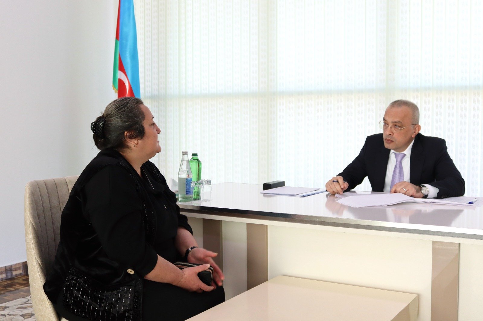 Azərbaycan Dövlət Su Ehtiyatları Agentliyinin sədri  Göygöldə vətəndaşlarla görüşüb