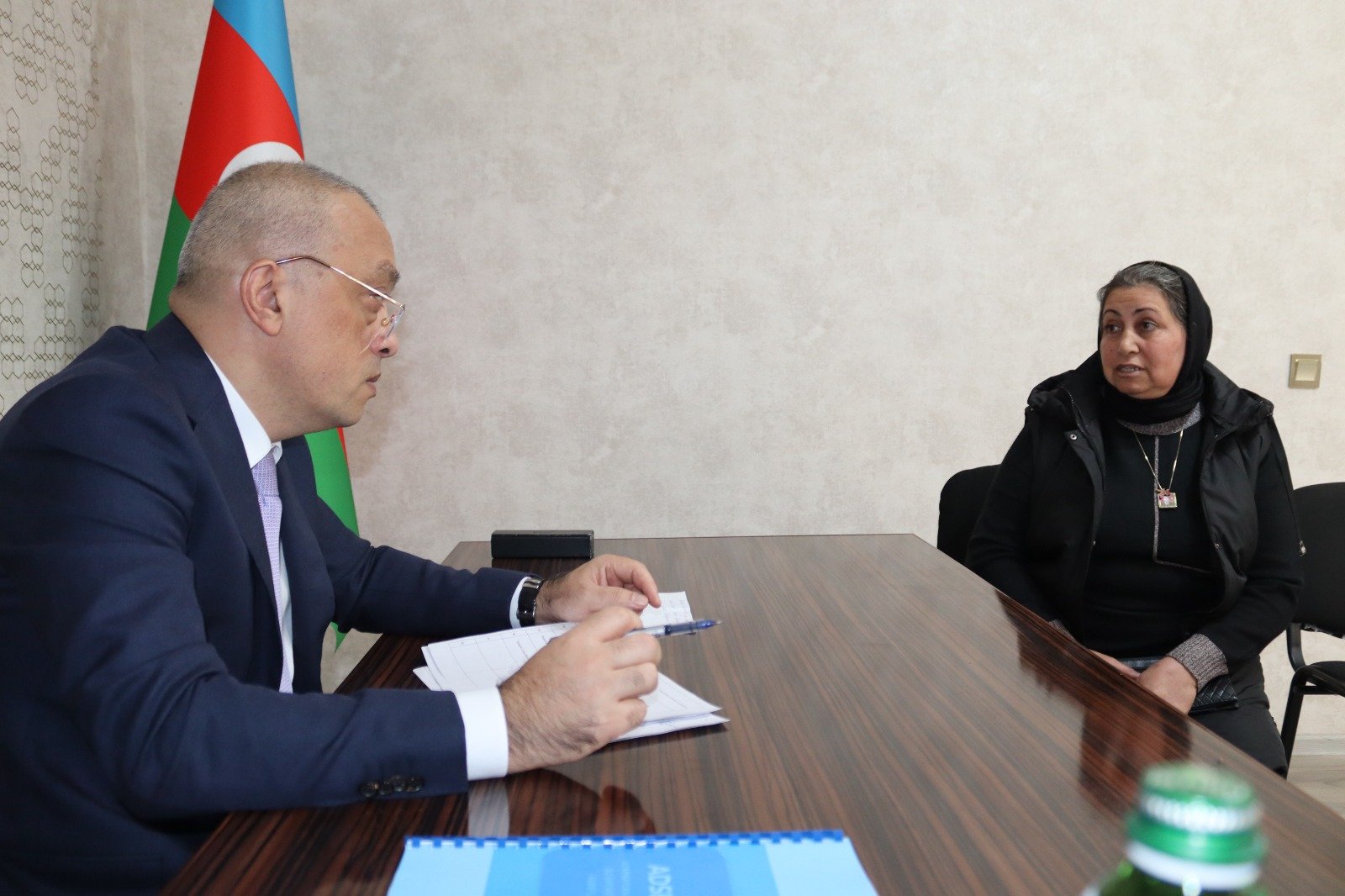 Zaur Mikayılov Yevlax rayonunda vətəndaşlarla görüşüb