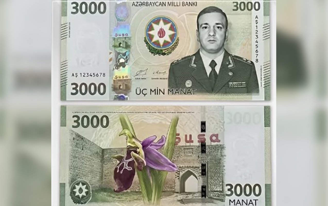 Üzərində Polad Həşimovun şəkli olan 3 minlik əsginas saxtadır - Rəsmi