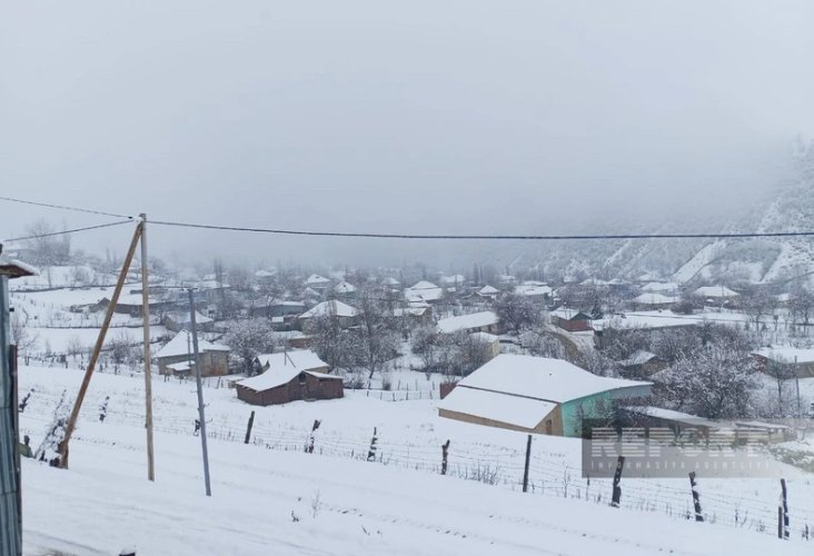 Cəlilabadın dağlıq kəndlərinə qar yağıb