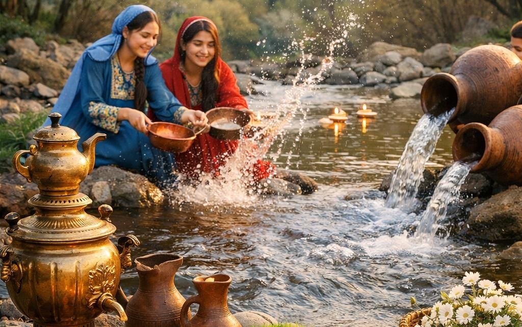 Novruzun ilk müjdəçisi olan Su çərşənbəsi