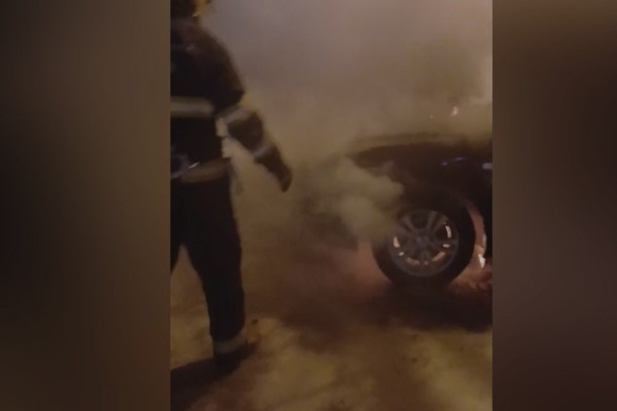 Bakıda “Hyundai” alışıb yandı