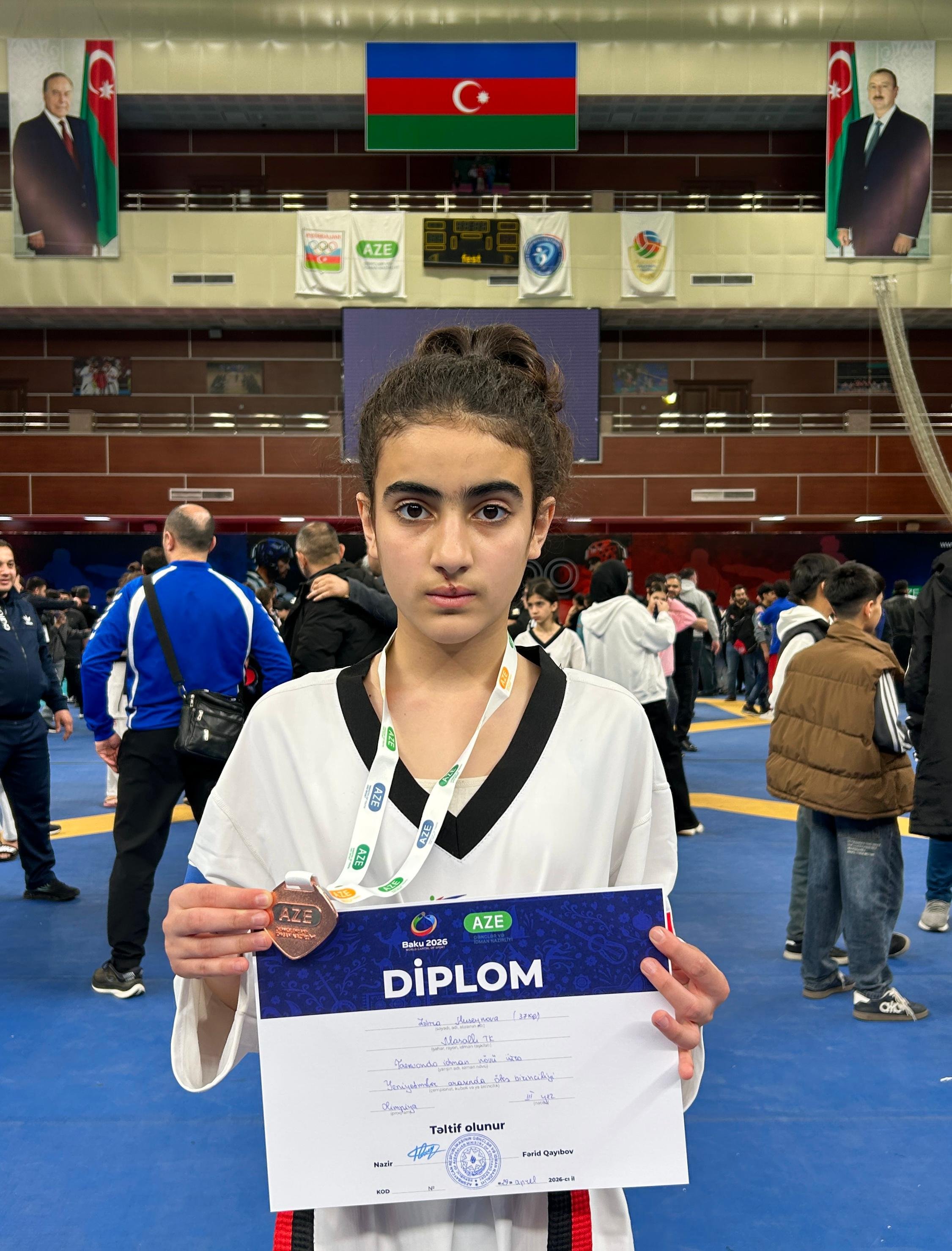 Masallı Taekvondoçusu ölkə birinciliyindən medalla geri döndü