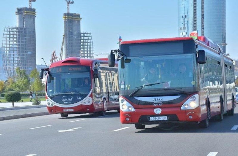Üç marşrut üzrə avtobusların hərəkət istiqaməti dəyişdirilir
