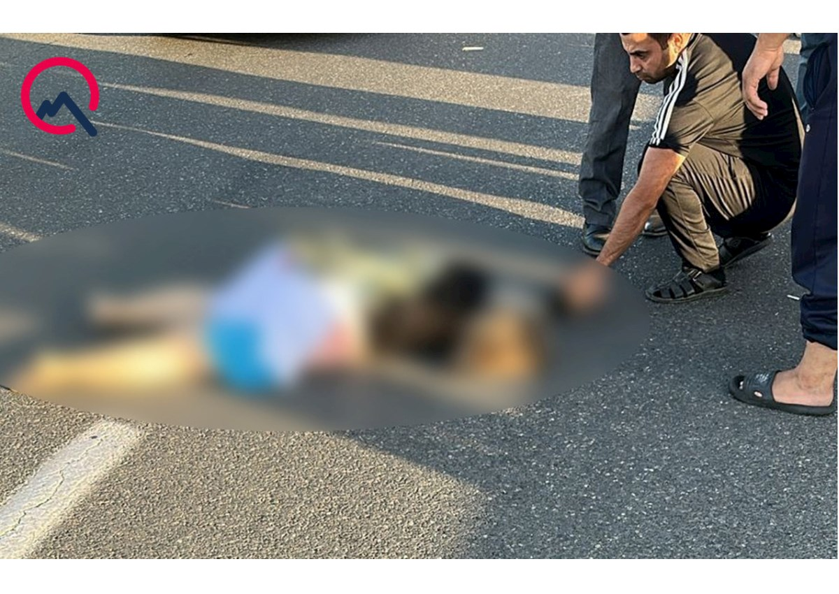 Bakıda piyada qadın vuruldu - FOTOLAR